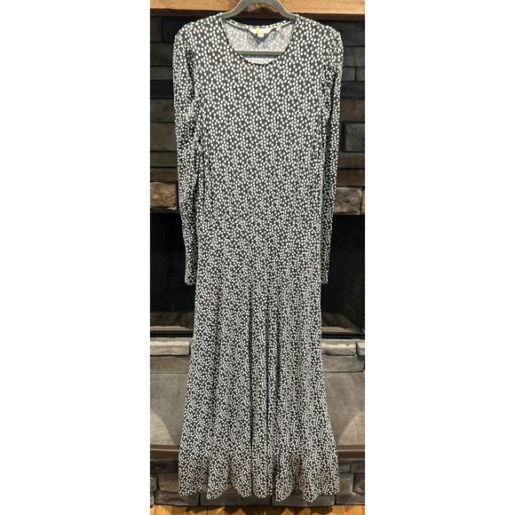 Women’s BODEN Olive Green Polka Dots Maxi Dress Size 8 R *C6 - Picture 1 of 5